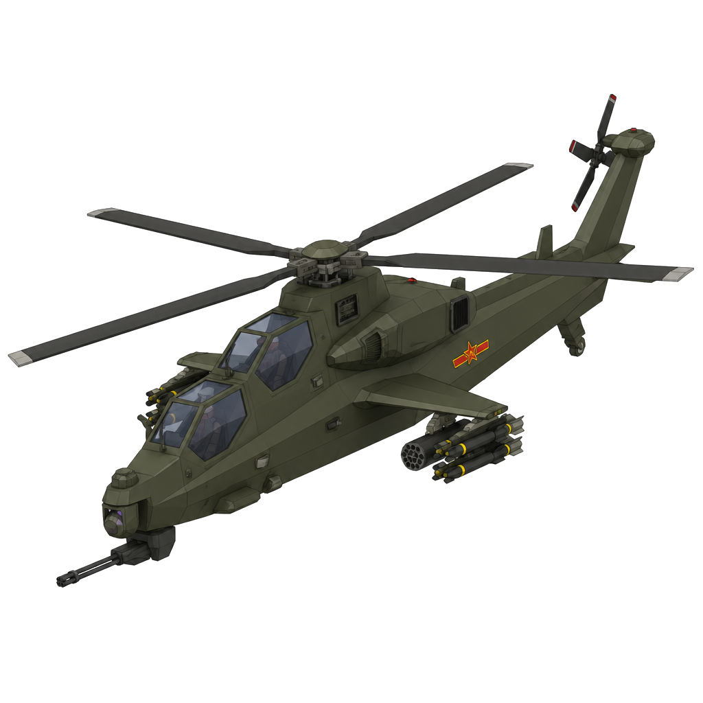 assembled helicopter